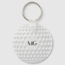 Buscar pelotas de golf llaveros Monograma