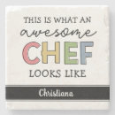 Buscar cada uno posavasos Cocinero