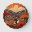 Buscar asiático relojes de pared Mujer