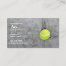 Buscar instructor del tenis tarjetas de visita Deportes