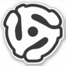 Buscar adaptador de 45 rpm pegatinas Música