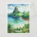 Buscar samoa verticales postales Acuarela