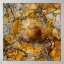 Buscar flores de cristal posters Oro