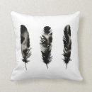 Buscar plumas blancas cojines Negro