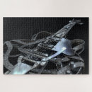 Buscar guitarra eléctrica puzzles Negro