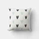 Buscar corazón blanco y negro cojines Para ella