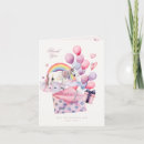 Buscar unicornio del arco iris tarjetas Para ella