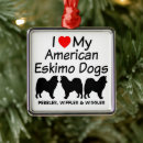 Buscar esquimal adornos Perros