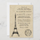 Buscar torre eiffel del vintage invitaciones Invitados
