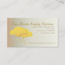 Buscar ginkgo tarjetas de visita Oro