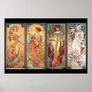 Buscar las cuatro estaciones posters Vintage