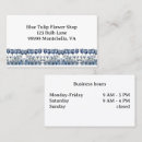 Buscar holandés tarjetas de visita Tulipán