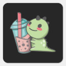 Buscar dinosaur cuadradas pegatinas Adorable