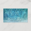 Buscar yoga mandala tarjetas de visita Azul