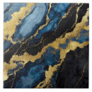 Buscar azul y oro azulejos Mármol