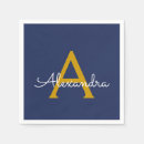 Buscar navy blue servilletas Monograma