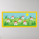 Buscar rojo tejados posters Azul