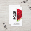 Buscar floristería tarjetas de visita Rojo