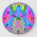 Buscar color rosa azul de relojes de pared Para ella