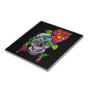 Buscar cráneo del azúcar azulejos Halloween