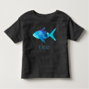 Buscar pescado camisetas Azul