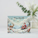 Buscar renos de santa postales Navidad