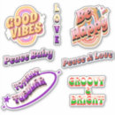 Buscar positive vibes pegatinas Retro