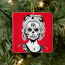 Buscar cráneo blanco y negro adornos Esqueleto