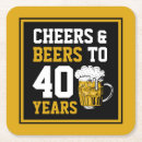 Buscar 40 o cumpleaños posavasos Vítores y cervezas
