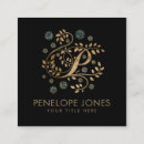 Buscar letra p tarjetas de visita Monograma