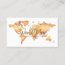 Buscar internacionales tarjetas de visita Mapa mundial