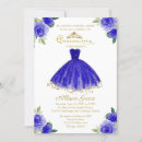 Buscar azul real invitaciones Floral