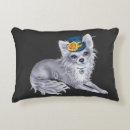 Buscar pelo negro cojines De pelo largo