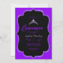 Buscar negro invitaciones quinceañera Hija