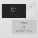 Buscar justicia tarjetas de visita Elegante