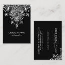 Buscar ornamento floral tarjetas de visita Elegante