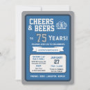 Buscar 75 años invitaciones Para él