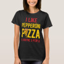 Buscar pepperoni camisetas Alimento