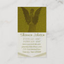 Buscar los ángeles tarjetas de visita Oro