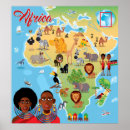 Buscar mapa de áfrica posters Safari