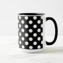 Buscar polka dots tazas Negro