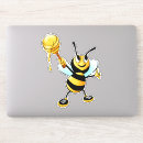 Buscar abeja feliz pegatinas Abeja de miel
