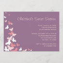 Buscar adolescente del chica invitaciones de cumpleaños Mariposas