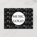 Buscar notas musicales tarjetas de visita Profesor de música