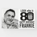 Buscar cumpleaños 80 lonas Blanco