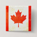 Buscar bandera canadiense chapas Rojo