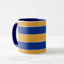 Buscar rayas azules y blancas tazas Patrón