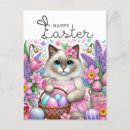 Buscar gato de pascua postales Conejo