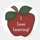 Buscar manzana roja pegatinas Educación