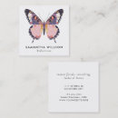Buscar mariposa púrpura tarjetas de visita Moderno
